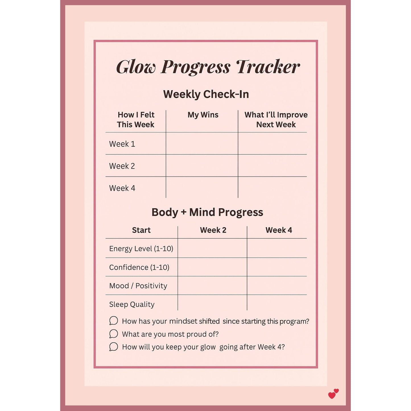 4 - Week Tone & Glow Guide - Emoni Fit