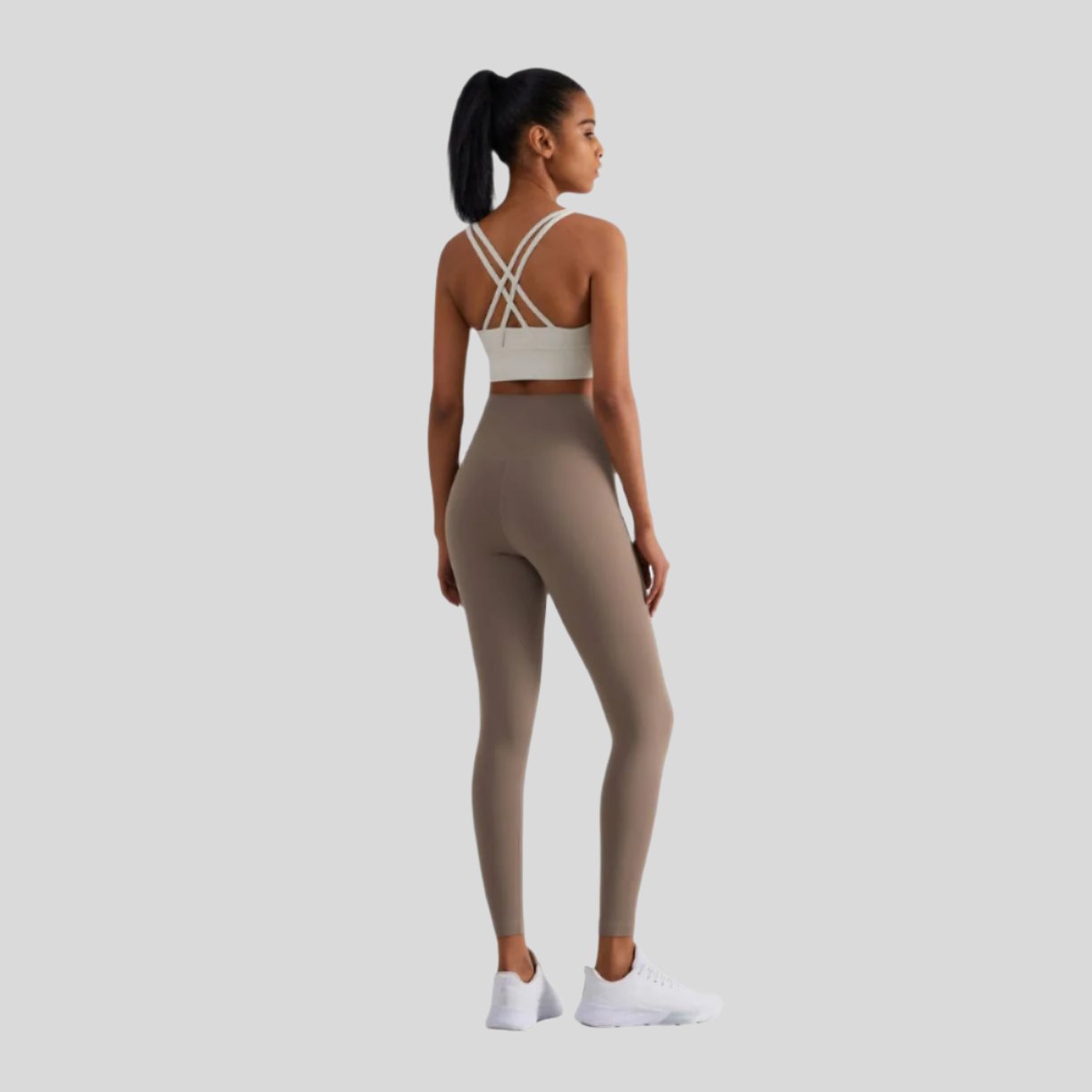 Naomi Cross Over High Waist Leggings - Emoni Fit