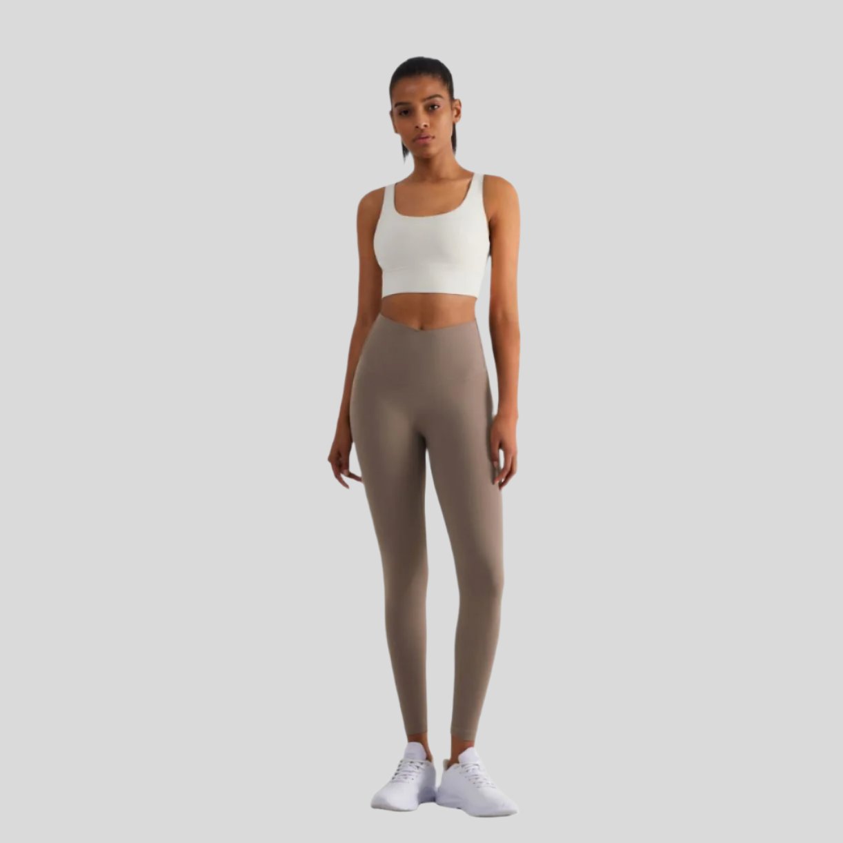 Naomi Cross Over High Waist Leggings - Emoni Fit