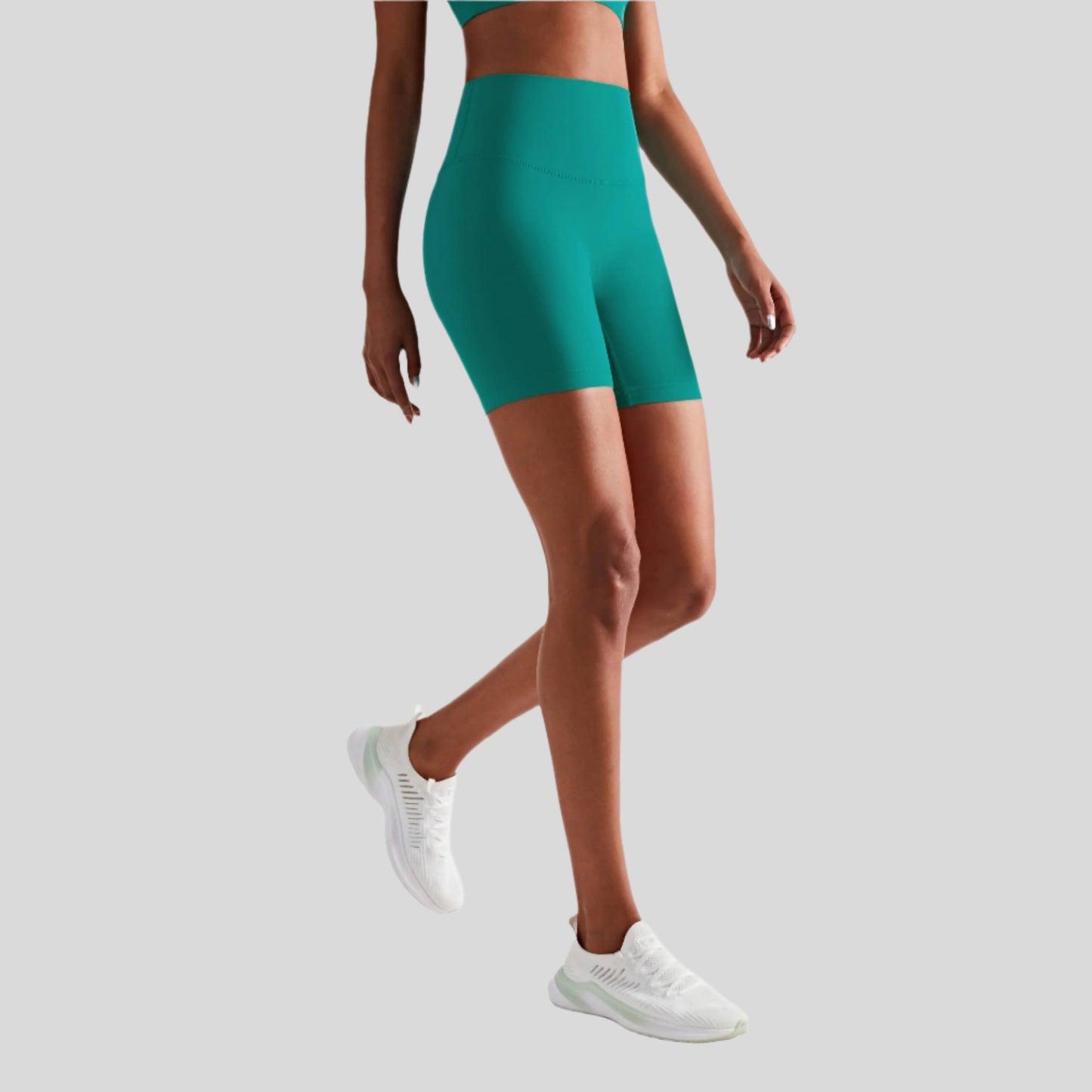 Luna High Waist Mid-Thigh Biker Short - Emoni Fit