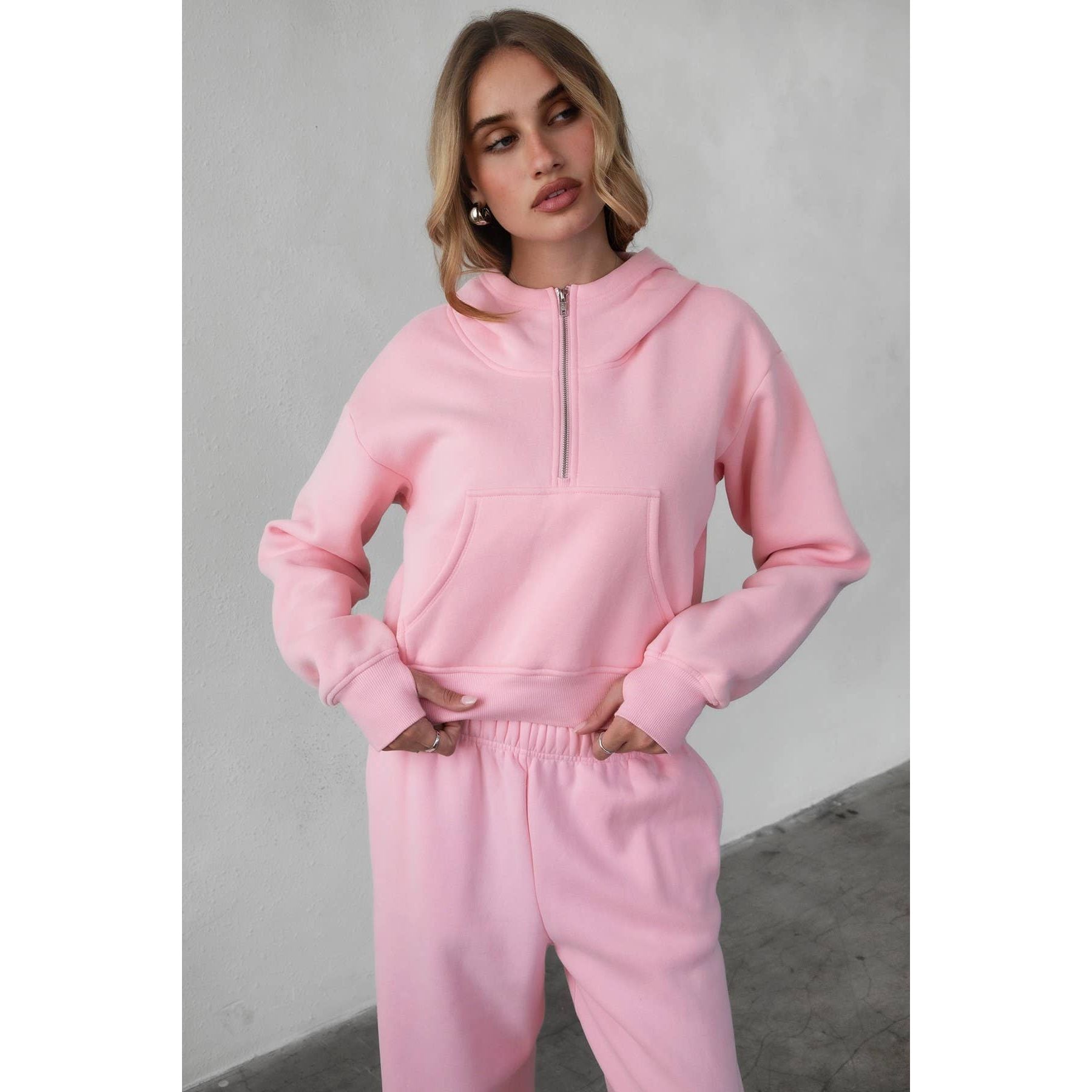 The Romee Hoodie - Blush - Emoni Fit