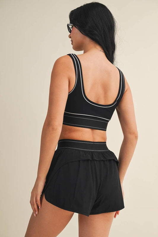 Emoni Contour Sports Bra - Black