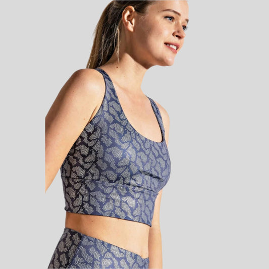 Geo Foil Print Sportsbra - Emoni Fit