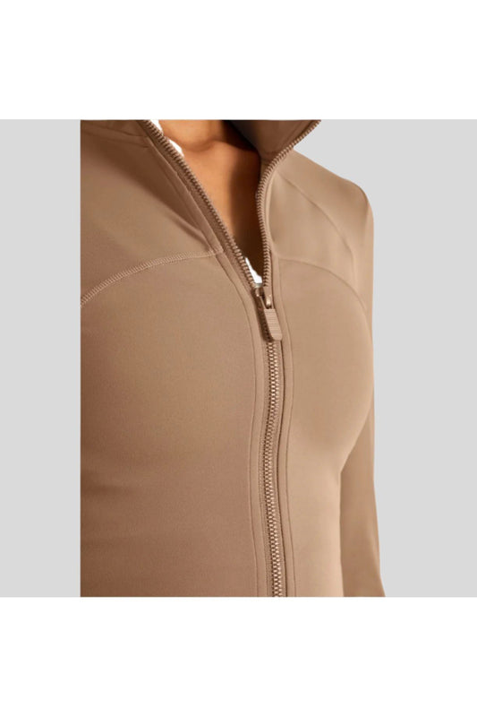 Evelyn Cropped Zip Jacket - Emoni Fit