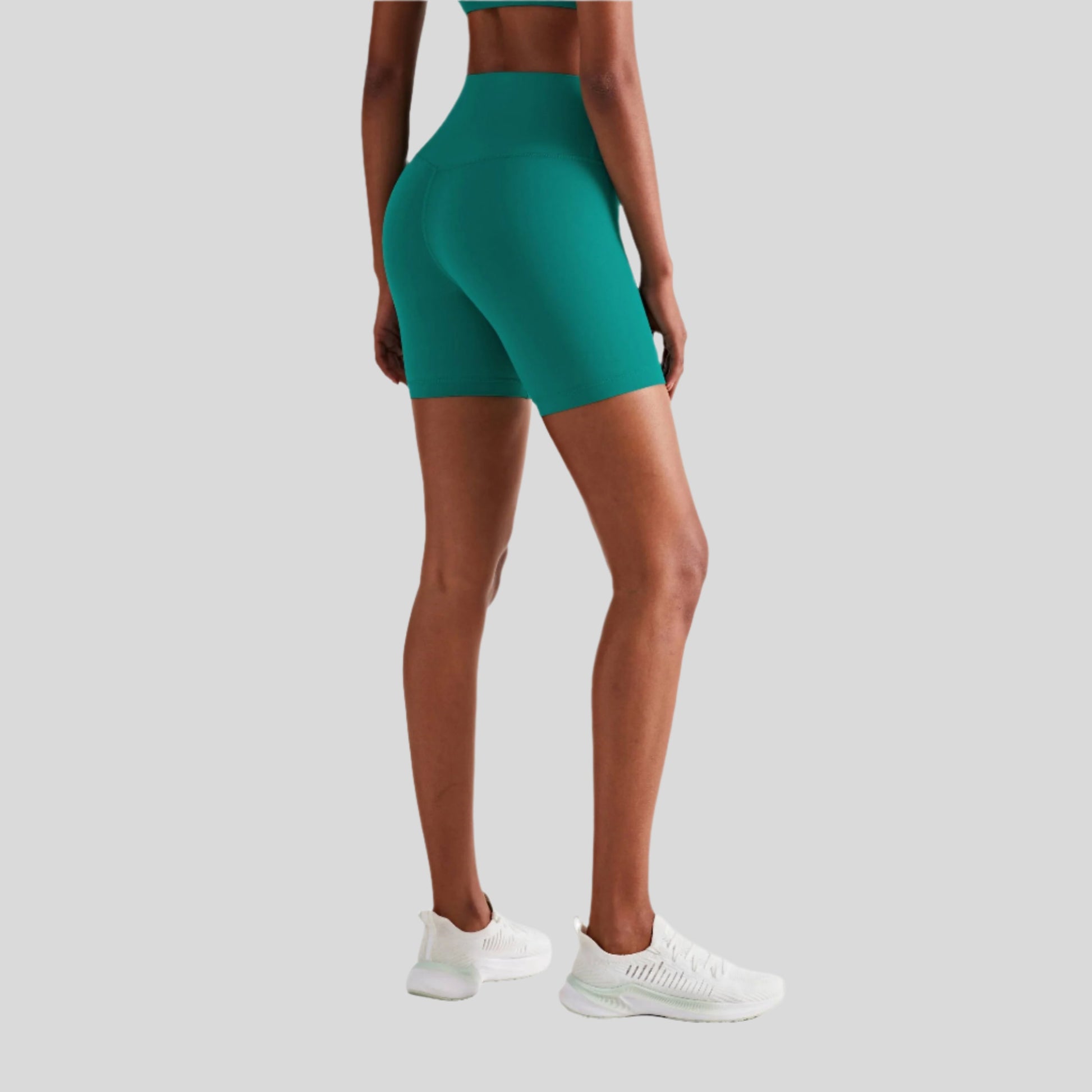 Luna High Waist Mid-Thigh Biker Short - Emoni Fit