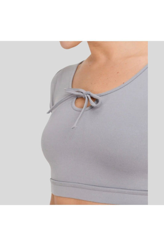 Form-Fit Tie Crop Top - Emoni Fit