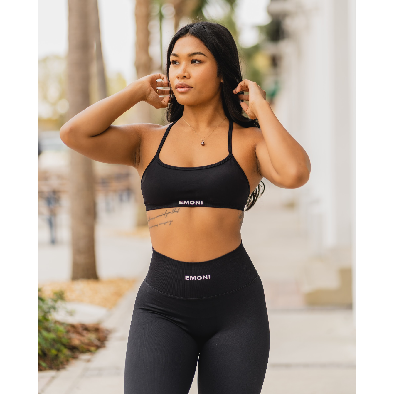 Eden Sports Bra - Midnight Black - Emoni Fit