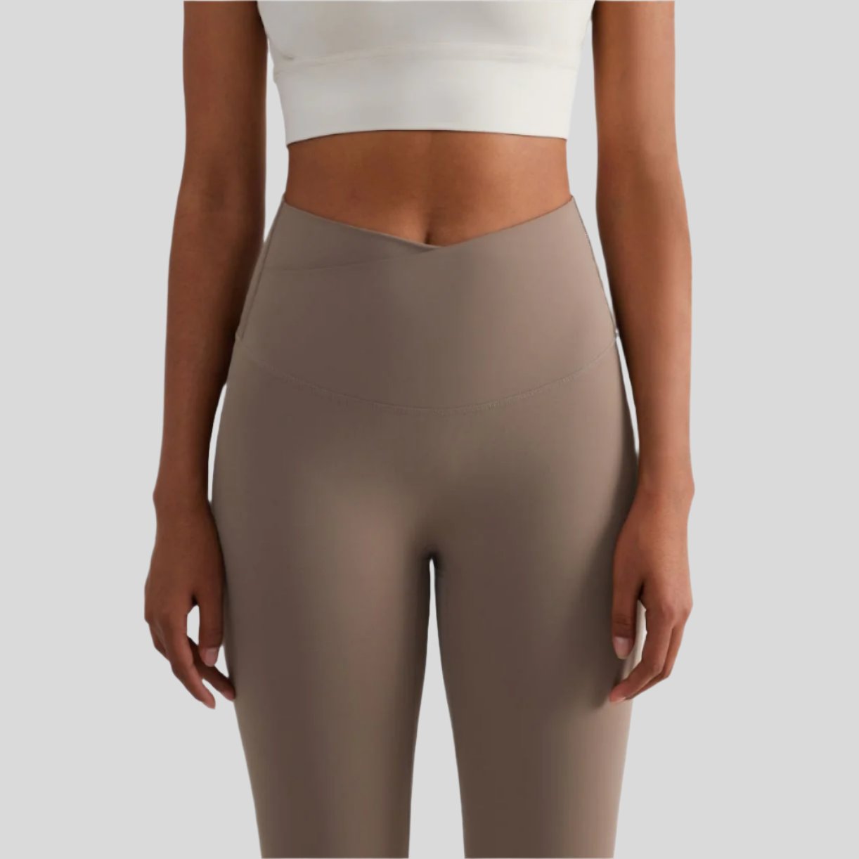 Naomi Cross Over High Waist Leggings - Emoni Fit