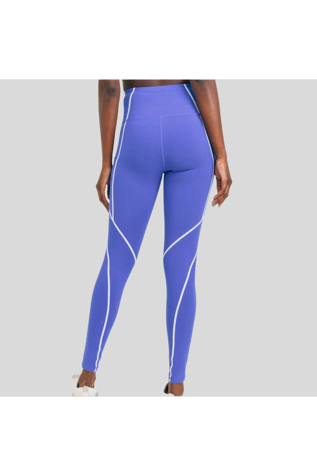 Splice Highwaist Leggings With Contrast - Emoni Fit