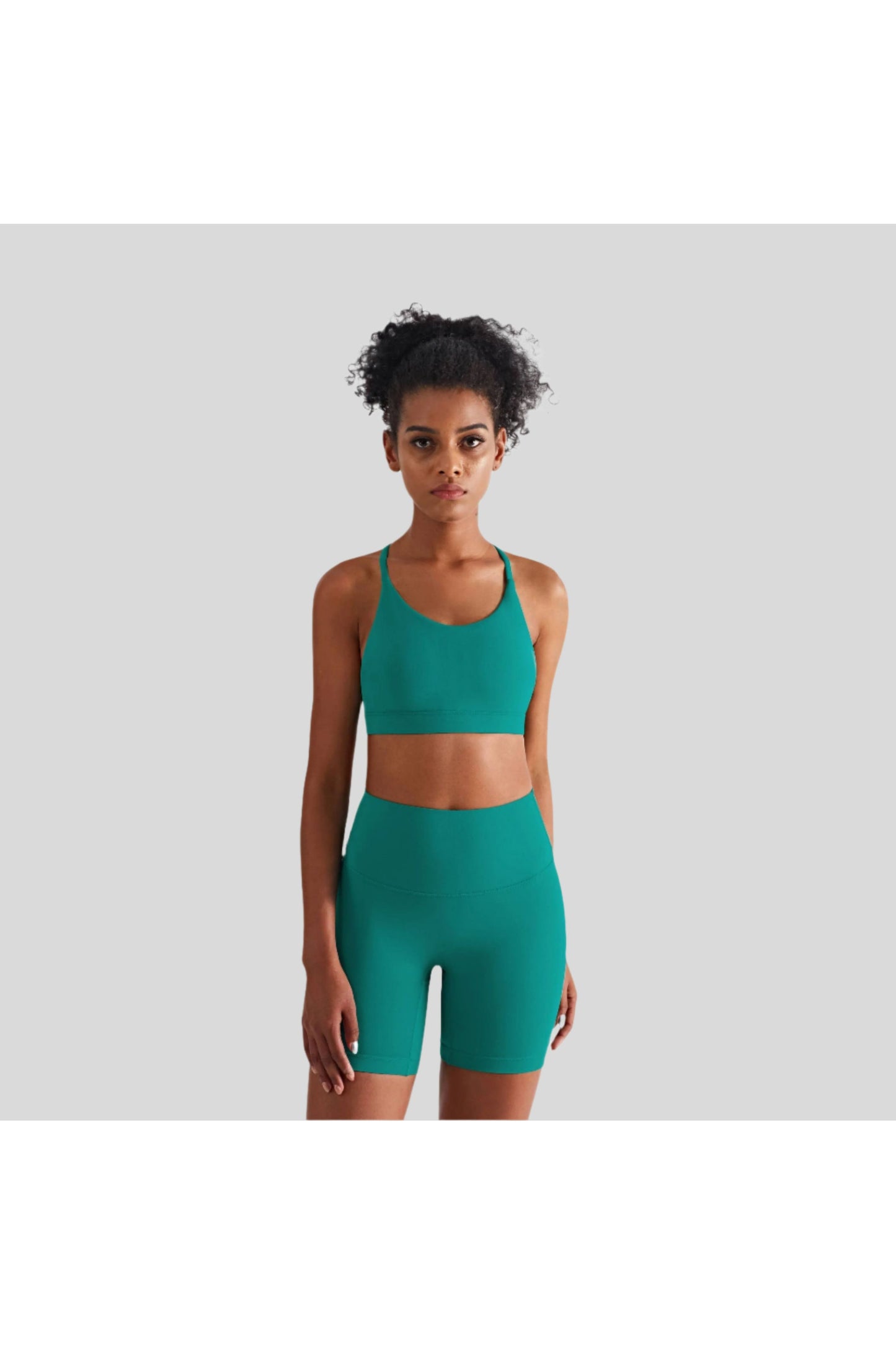 Luna High Waist Mid-Thigh Biker Short - Emoni Fit