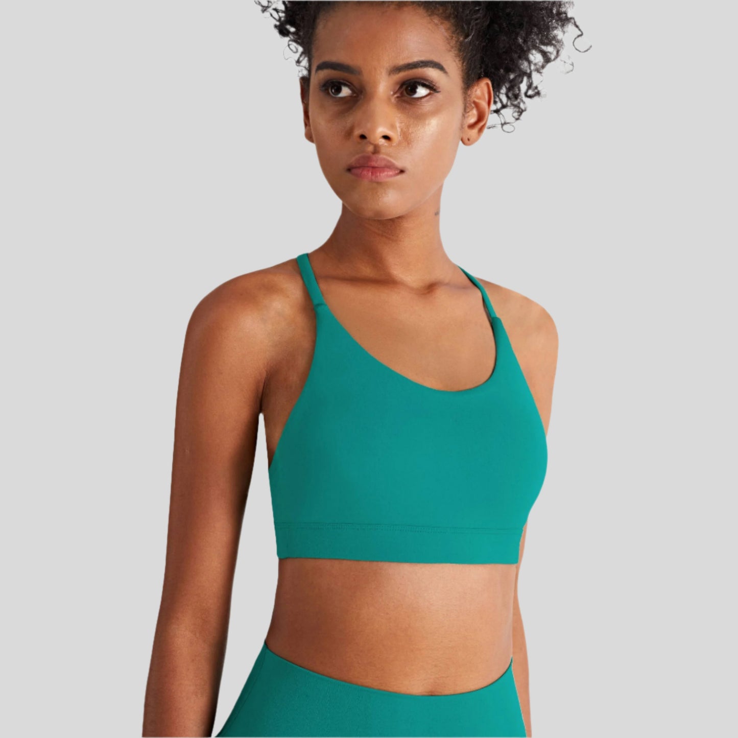 Luna triangle-back Sports Bra - Emoni Fit