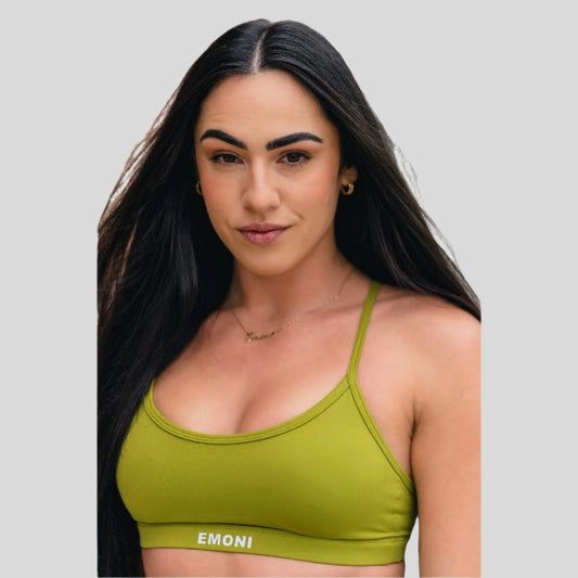 Emoni Zenvy Sports Bra - Moss - Emoni Fit