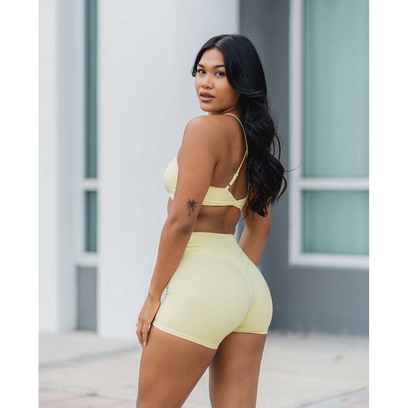 Emoni Endurance Sports Bra - Lemon Drop - Emoni Fit