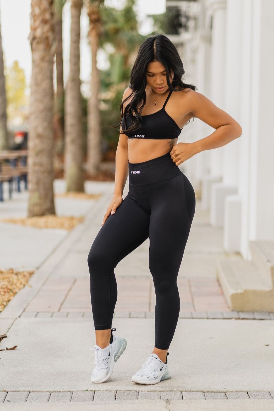 Eden Contour Leggings - Midnight Black