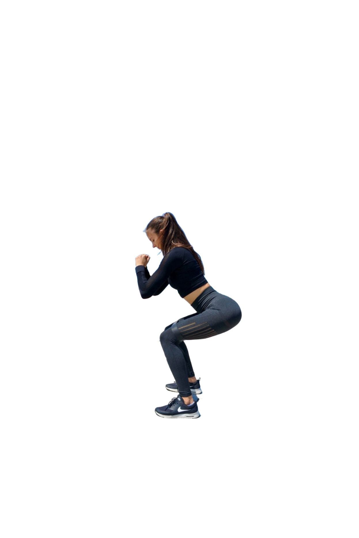 Seamless Flex Leggings -Black - Emoni Fit