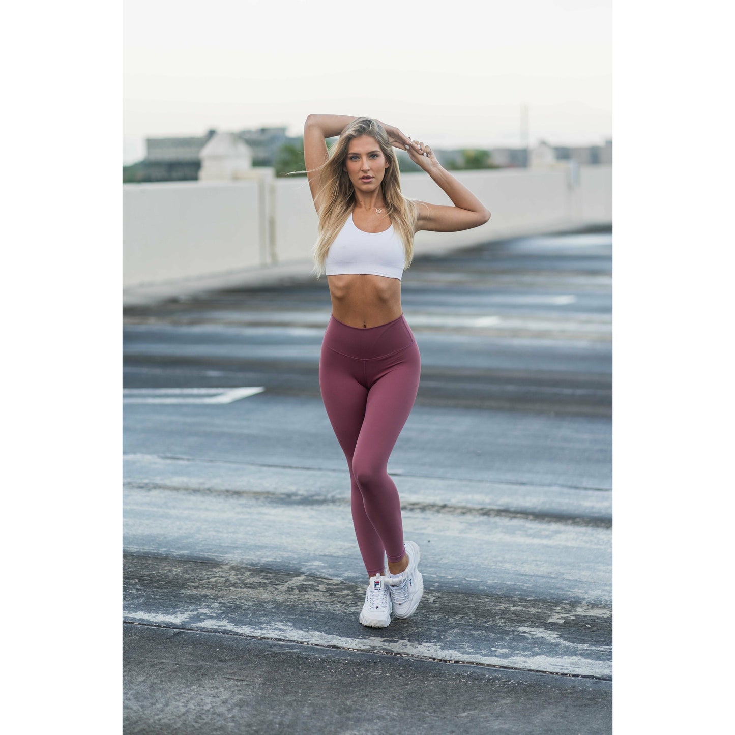 The Ember Leggings - Deep Magenta - Emoni Fit