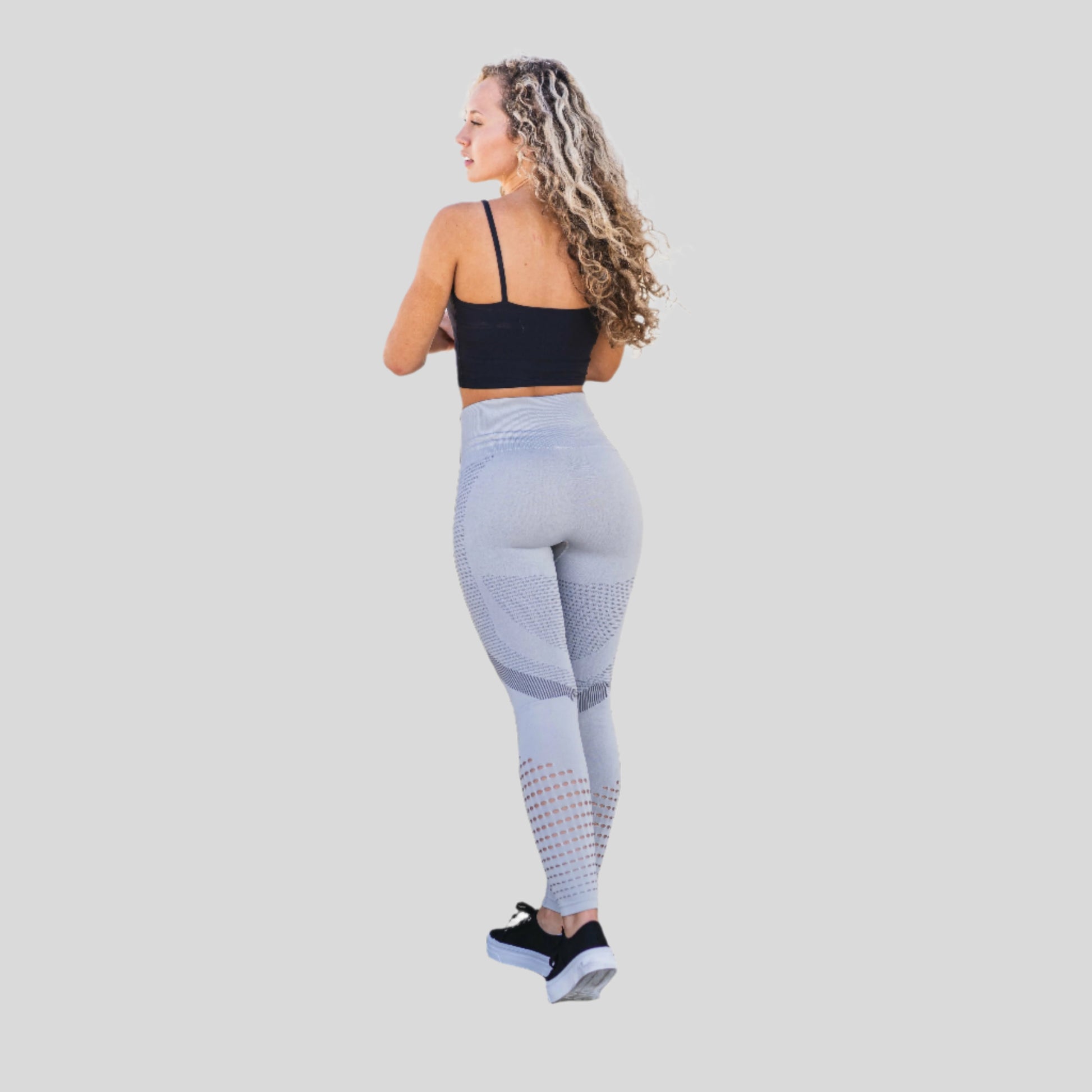 The Aces Leggings- Gray - Emoni Fit