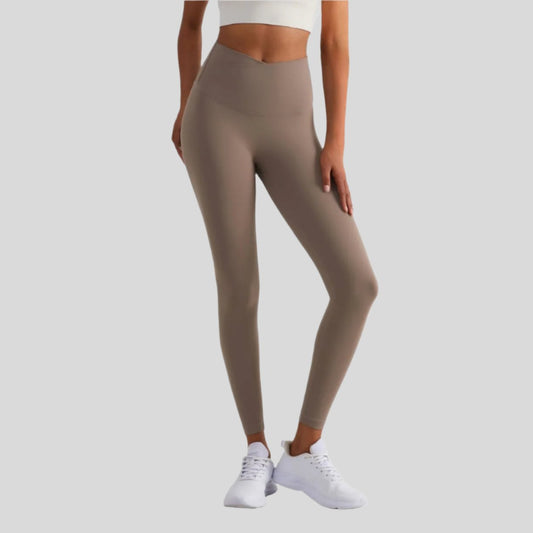 Naomi Cross Over High Waist Leggings - Emoni Fit