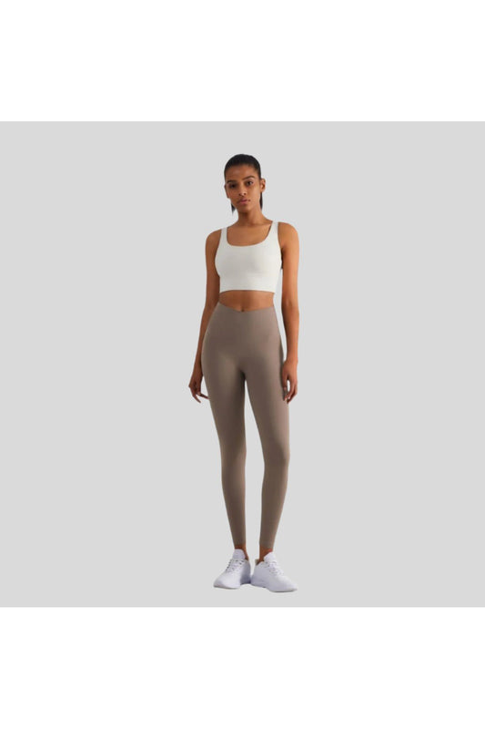 Naomi Cross Over High Waist Leggings - Emoni Fit