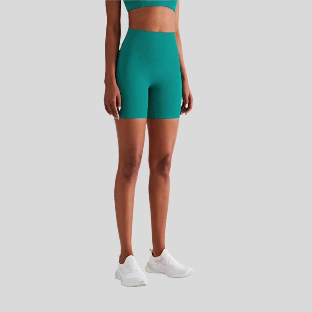 Luna High Waist Mid-Thigh Biker Short - Emoni Fit
