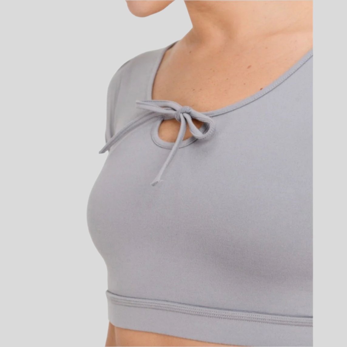 Form-Fit Tie Crop Top - Emoni Fit