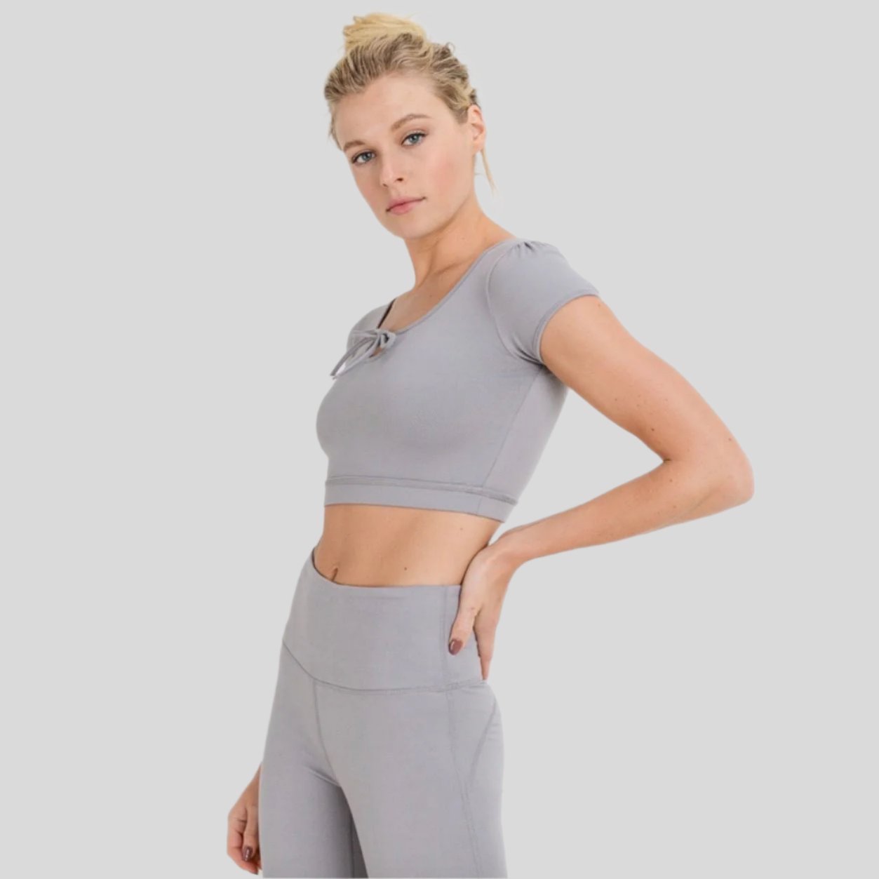 Form-Fit Tie Crop Top - Emoni Fit