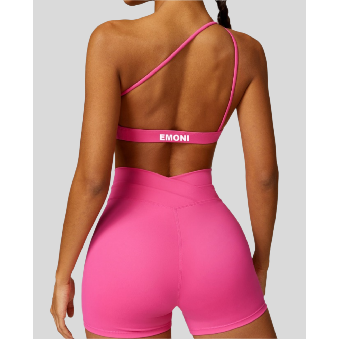 Momentum Sports Bra- Deep Pink - Emoni Fit