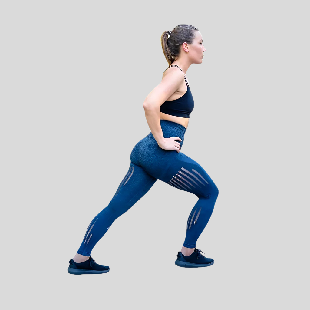 Seamless Flex Leggings -Blue - Emoni Fit