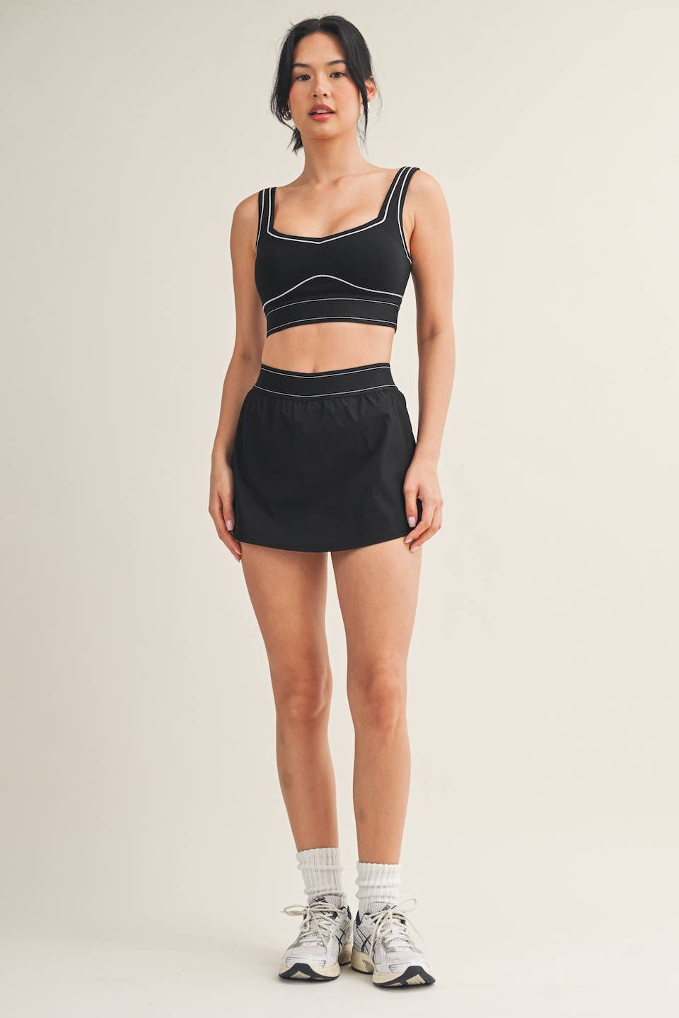 Emoni Contour Skort - Black