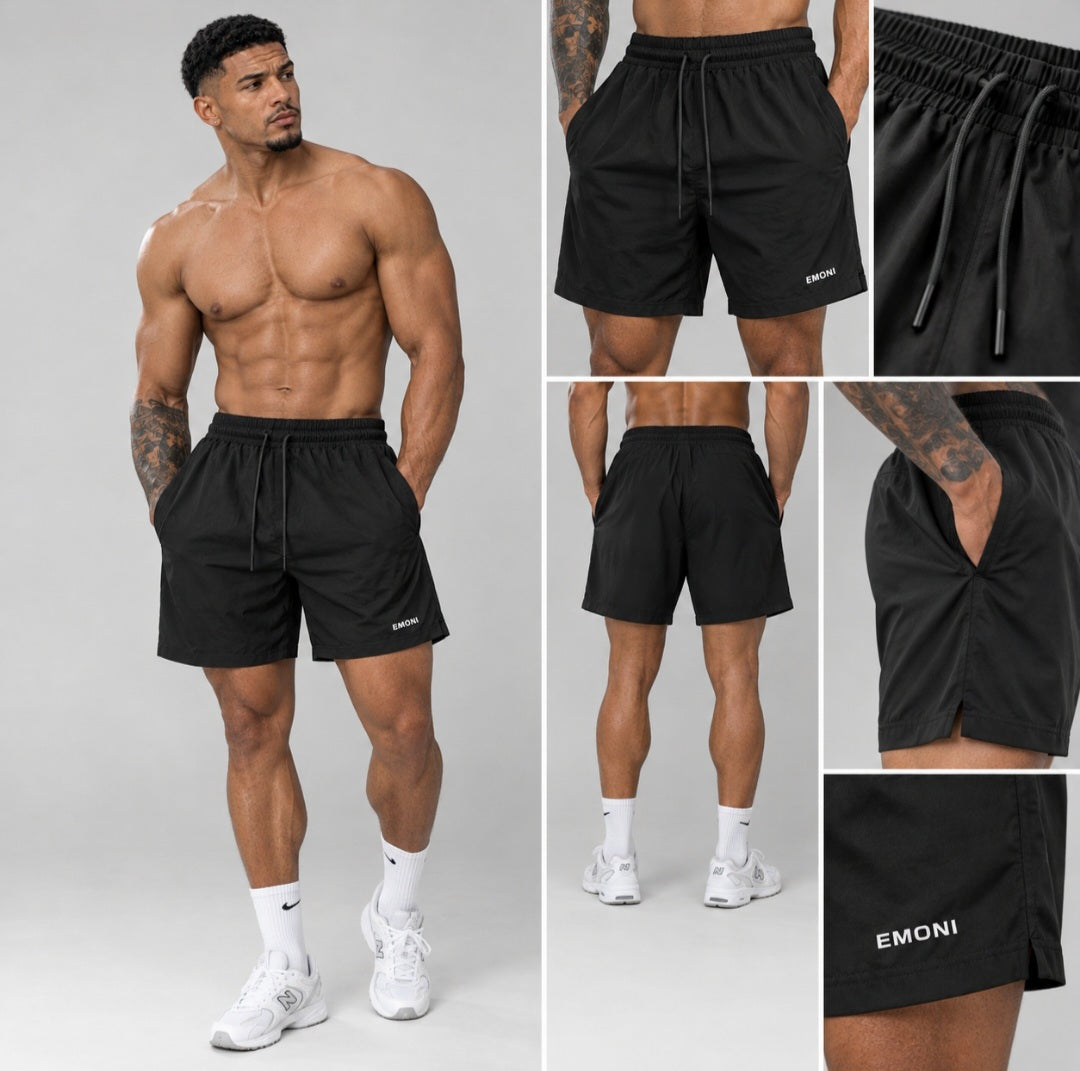 Emoni Fit Performance Shorts -Black