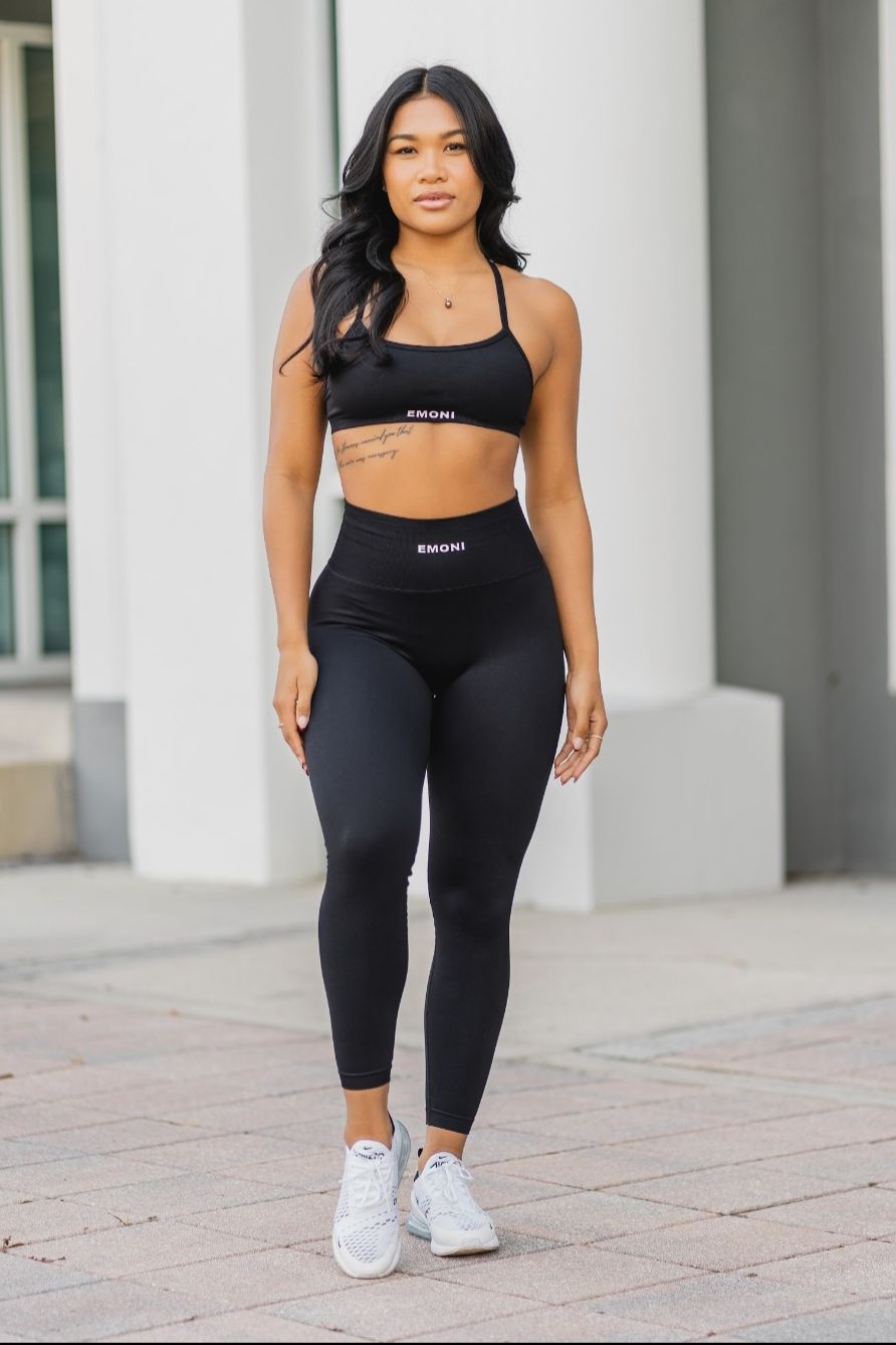 Eden Contour Leggings - Midnight Black