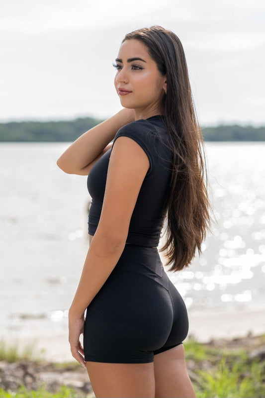 Emoni Endurance Shorts - Midnight Black