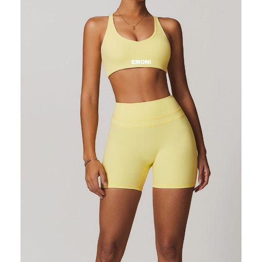 Emoni Endurance Sports Bra - Lemon Drop