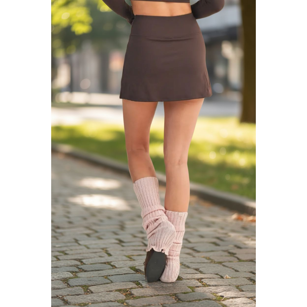 Espresso Court Skort