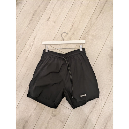 Emoni Fit Performance Shorts -Black