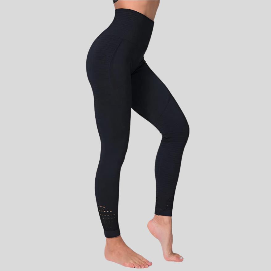 Seamless Lala Leggings- Black - Emoni Fit